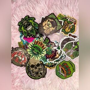 30pc each mixed Funny Cartoon Leaf Sticker Pack | Waterproof Vinyl Laptop Phone